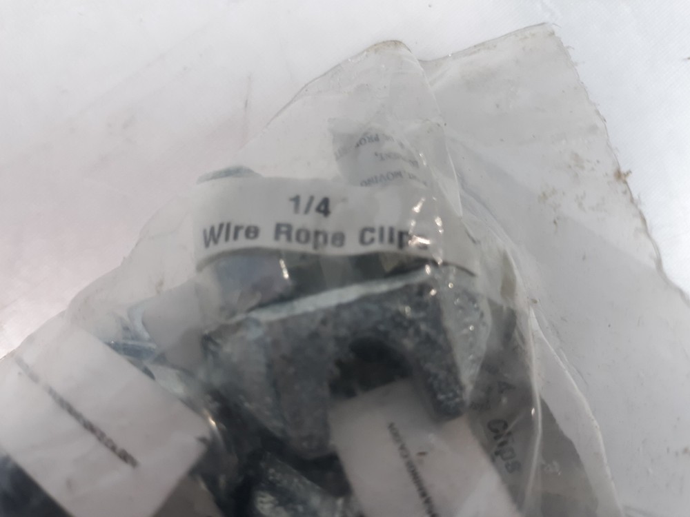 1/4" Wire Rope Clips (Bag) -