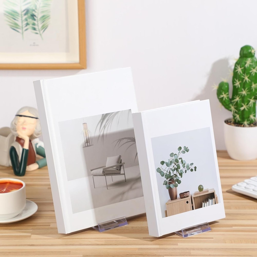 6 Pack Acrylic Book Stand Display Adjustable Clear Display Holder Easel