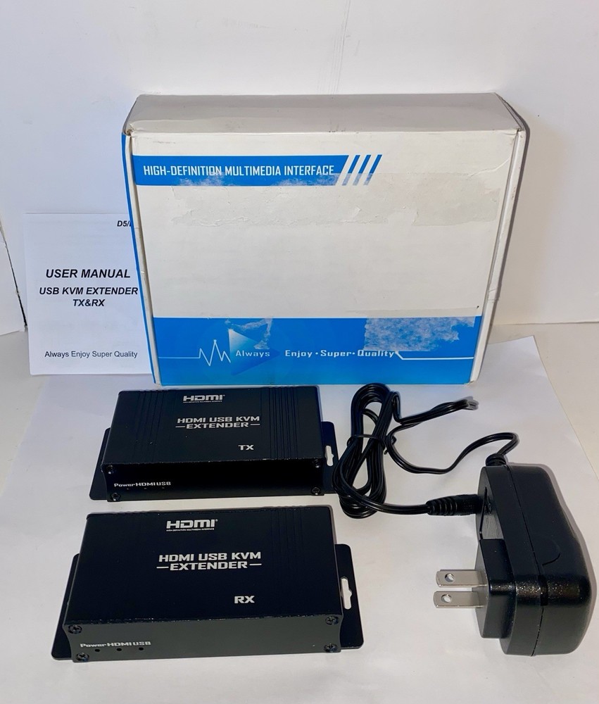 USB KVM EXTENDER TX & RX (see photos)