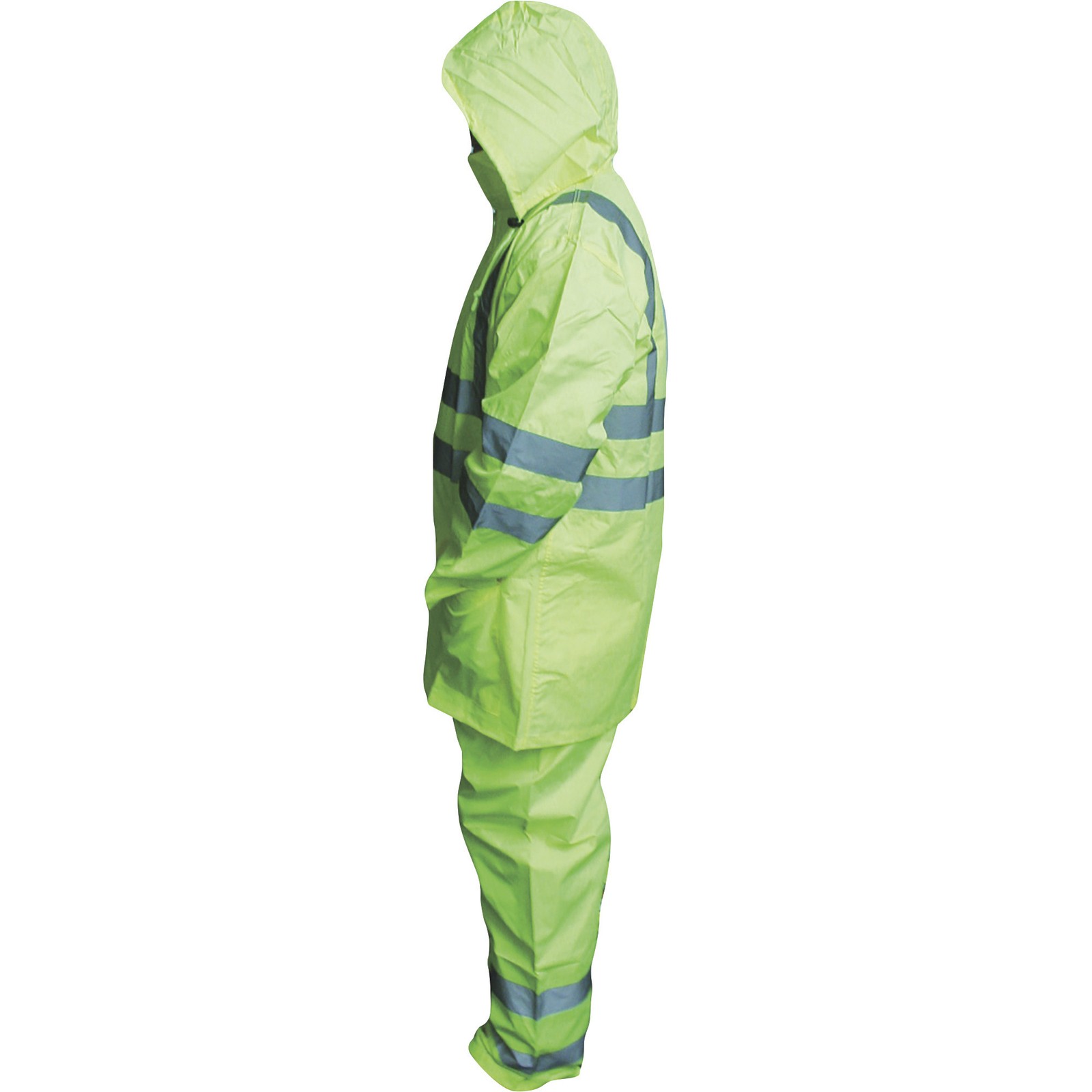 Forester Men's Class 3 High Visibility Rain Suit, Lime, Medium, Model# 7252G-M