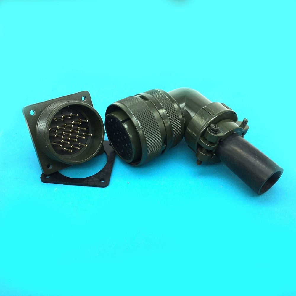 Right angle Aviation plug Socket Binding post MS3108A28-16S MS3102A28-16P 20 pin