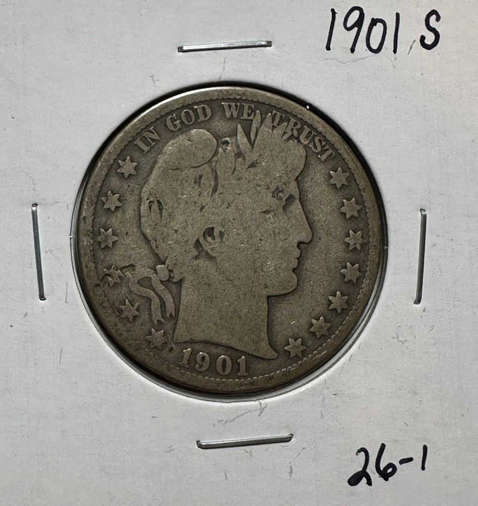 1901-S Barber Half Dollar - (26-1)