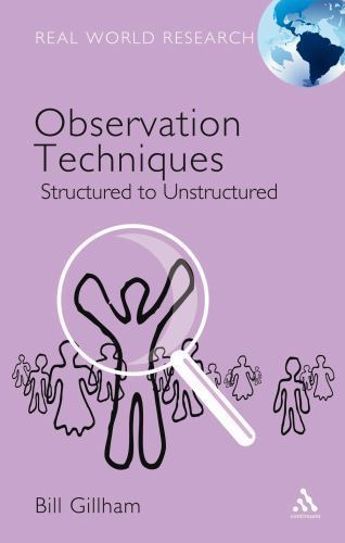 Observation Techniques: Structured to Unstructured (Real World Research), Gillha
