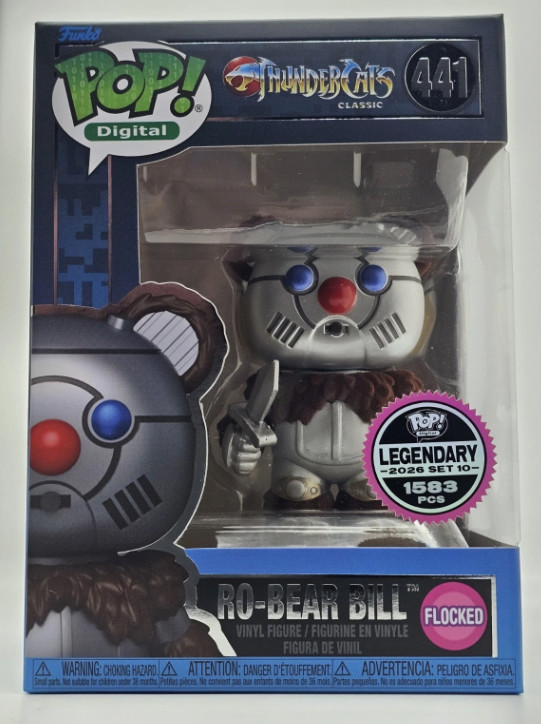 Funko Pop! Digital #441 ThunderCats Ro-Bear Bill Legendary LE 1583 + Protector