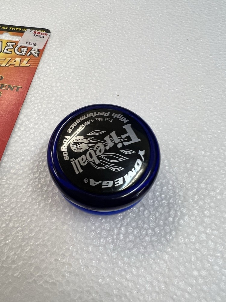 Vintage Yomega Yo-Yo Corp Fireball High Performance Blue REPLACEMENT STRING NOS