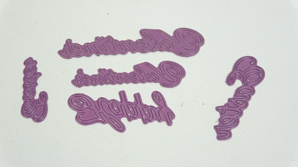 Happy Valentine's Day & Easter Cursive Metal Craft Dies