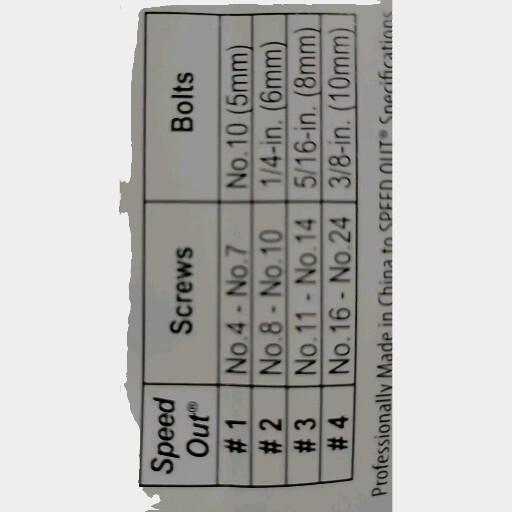 Speed out Titanium Screw Extractor