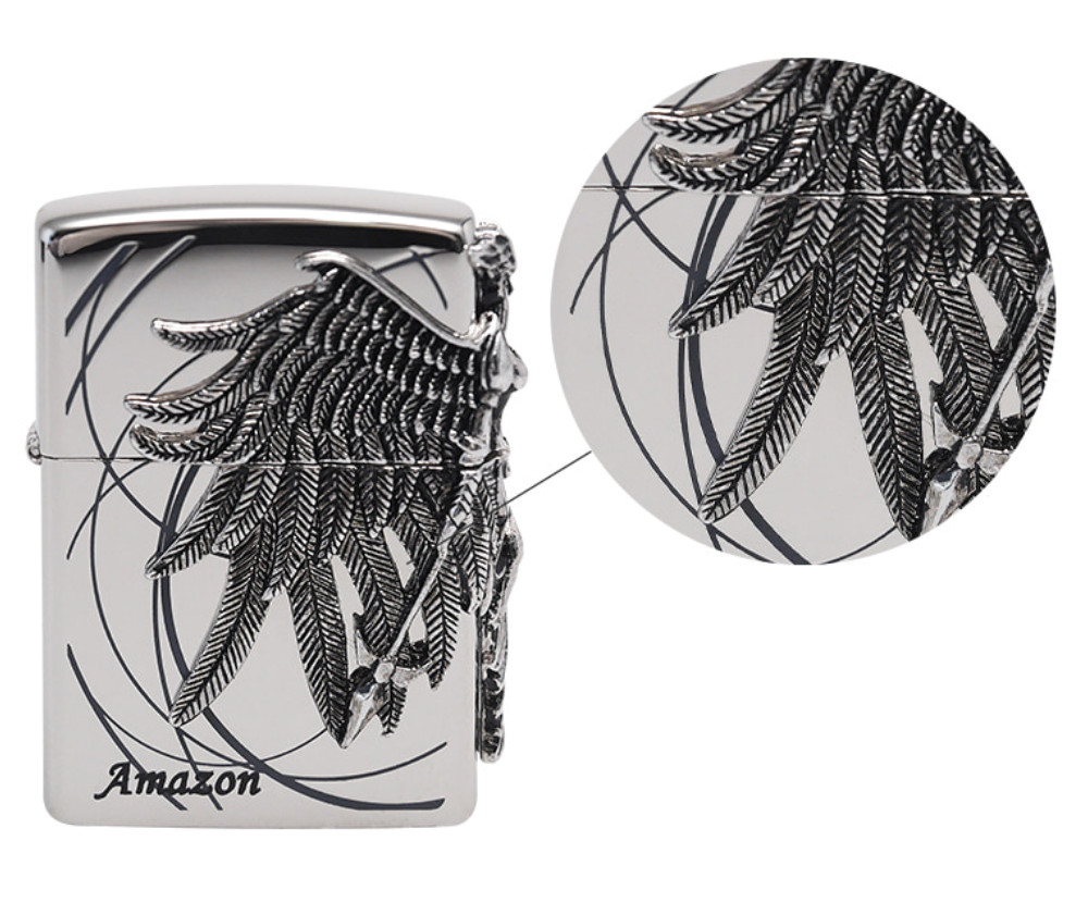 Zippo Lighter Amazon NI EMB Unique Design Windproof