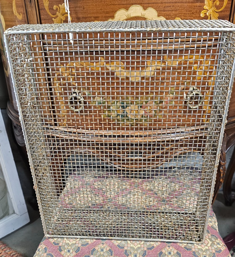 Vintage Wire Mesh Tray Basket