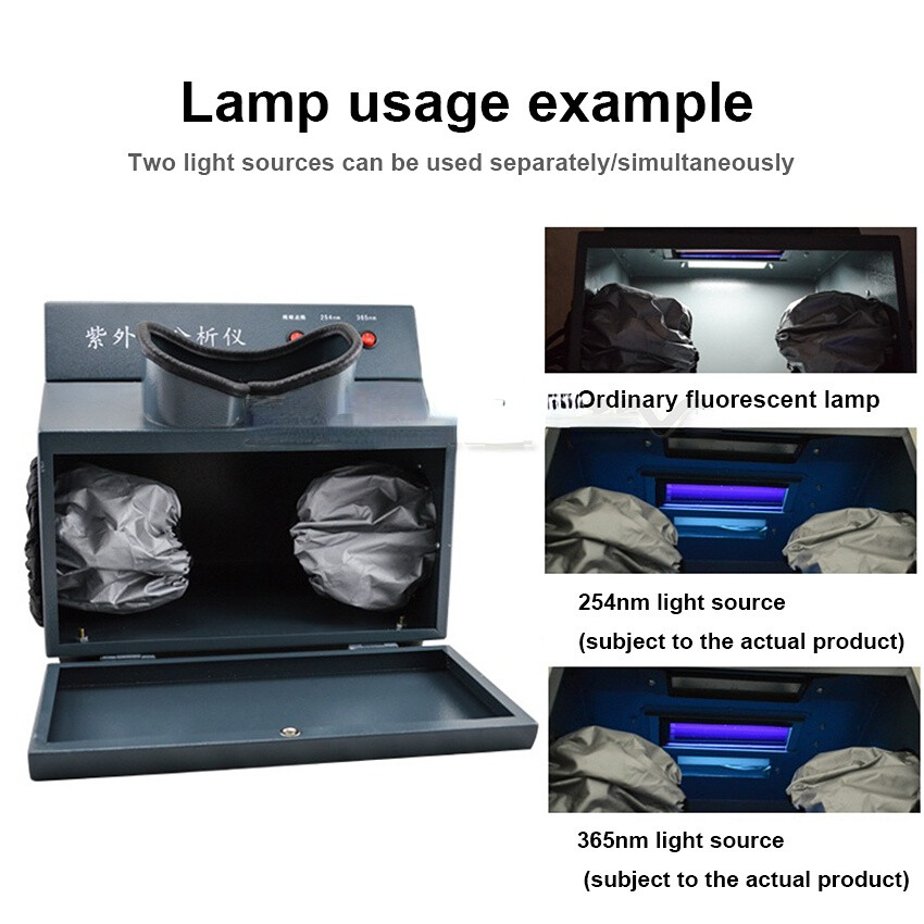 WFH-203B Black box UV Analyzer Lab Three-use UV Light Fluorescent Detector