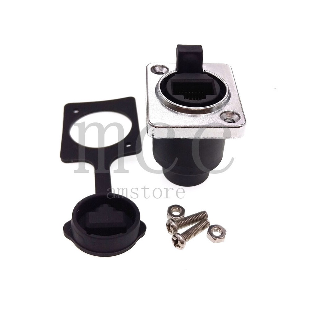 RJ45 female socket panel mounting holder adapter，RJ45 Network Ethernet connector
