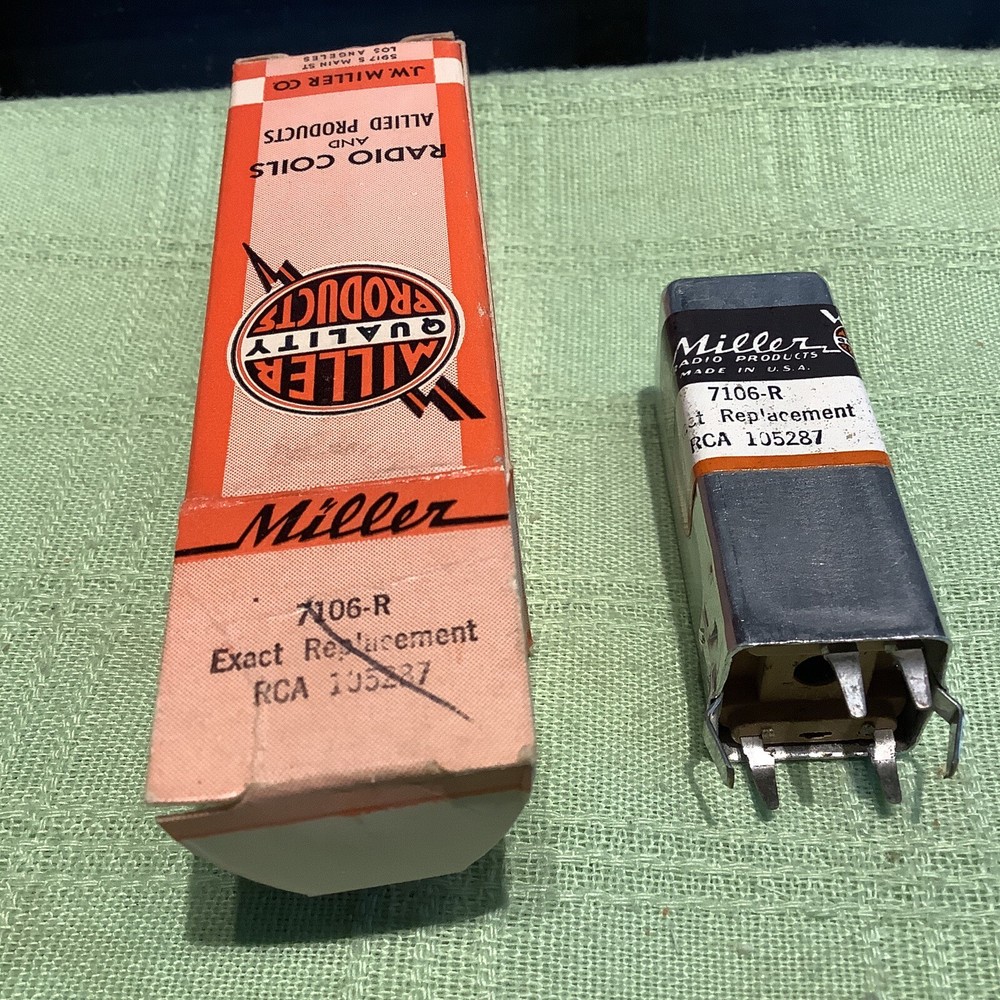 Miller 7106-R Second IF Transformer Shielded (RCA 105287)