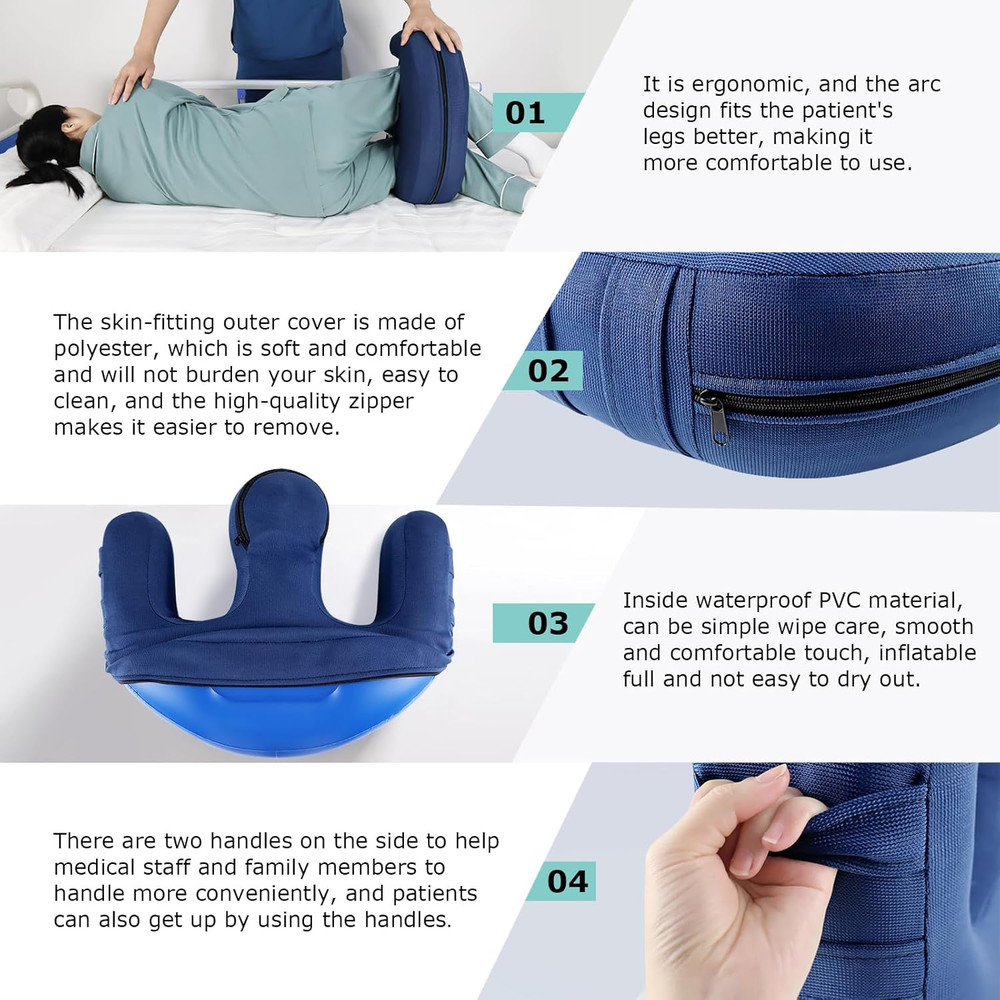 Bedridden Patient Turning Device and Bedroll Pillow for Elderly - Inflatable
