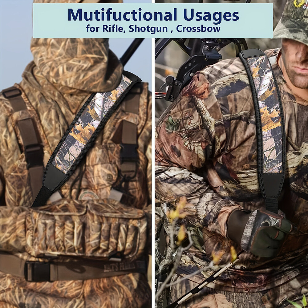 Two Point Rifle Gun Sling with Swivels Neoprene Padded Adjustable Shoulder Strap