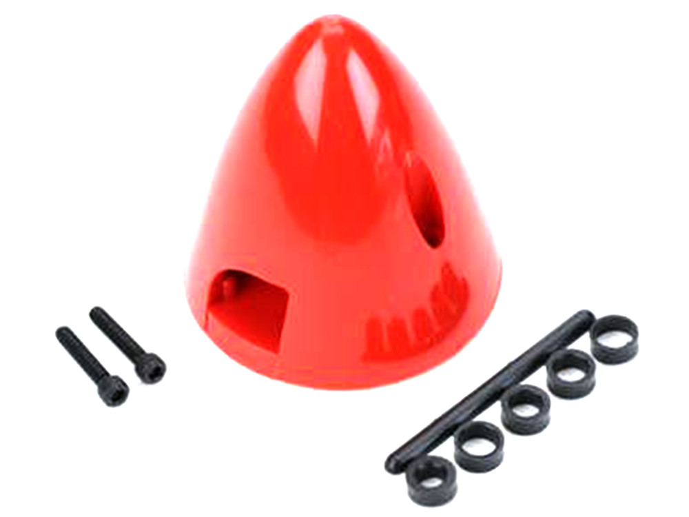 Spinner, 4 Pin, 1-3/4", Red