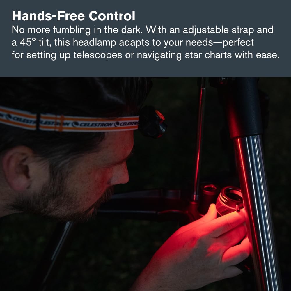 Celestron – Night Vision Headlamp – Multiple Light Modes – Includes SOS Setti...