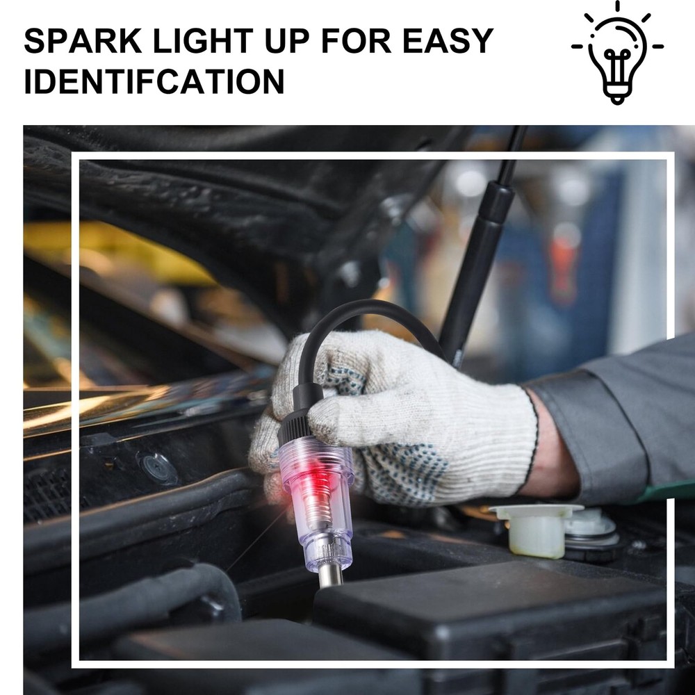 SINGARO Inline Spark Plug Tester, Plug-in Engine Ignition Car 1, 1