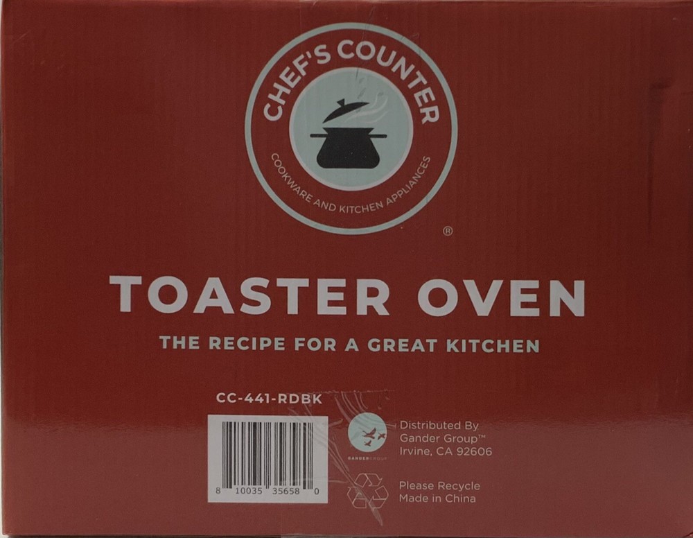 Chef's Counter Toaster Oven
