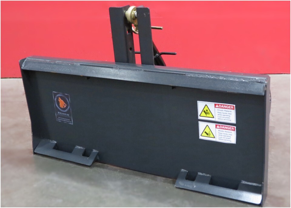 Skid Steer adapter that runs 3 point PTO tractor attachments in front