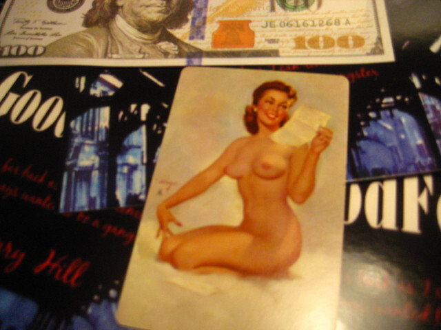 HENRY HILL GOODFELLA SIGNED VINTAGE UP GIRL NUDIE CARD GREAT GIFT