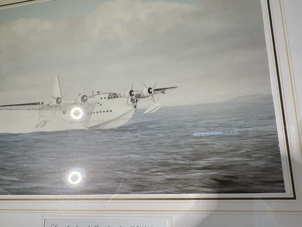 Sunderland Mark 3 Plane by J. Walton Framed Print