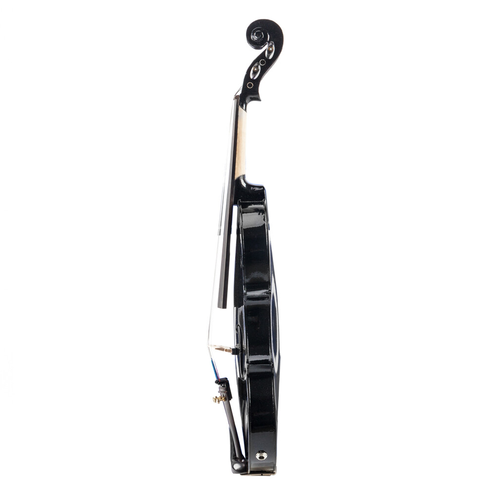 New 4/4 Full Size EQ Violin with Case Bow Strings Shoulder Rest Tuner Black