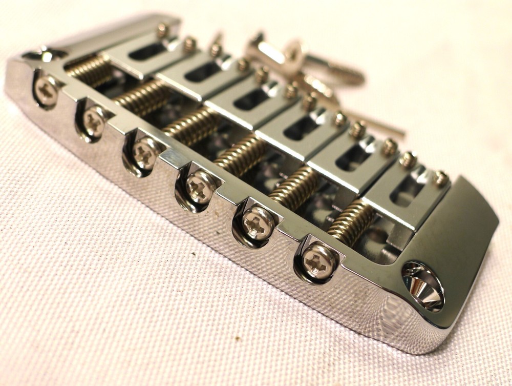 Brass Hardtail Hard Tail Fixed Guitar Bridge 2-1/16'' (52.4mm) String Spacing