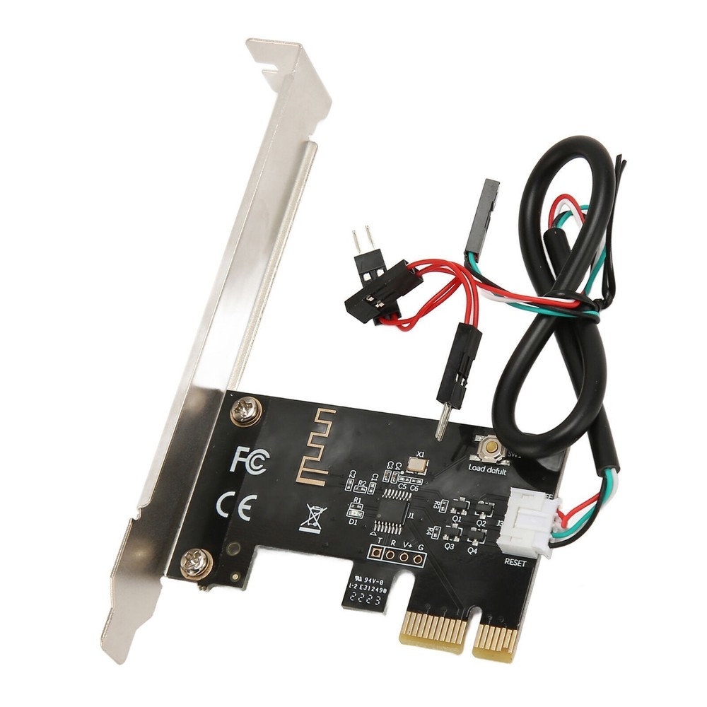 Computer Power Reset Switch PCIE Card Precise Control Thickened Gold Pin APP