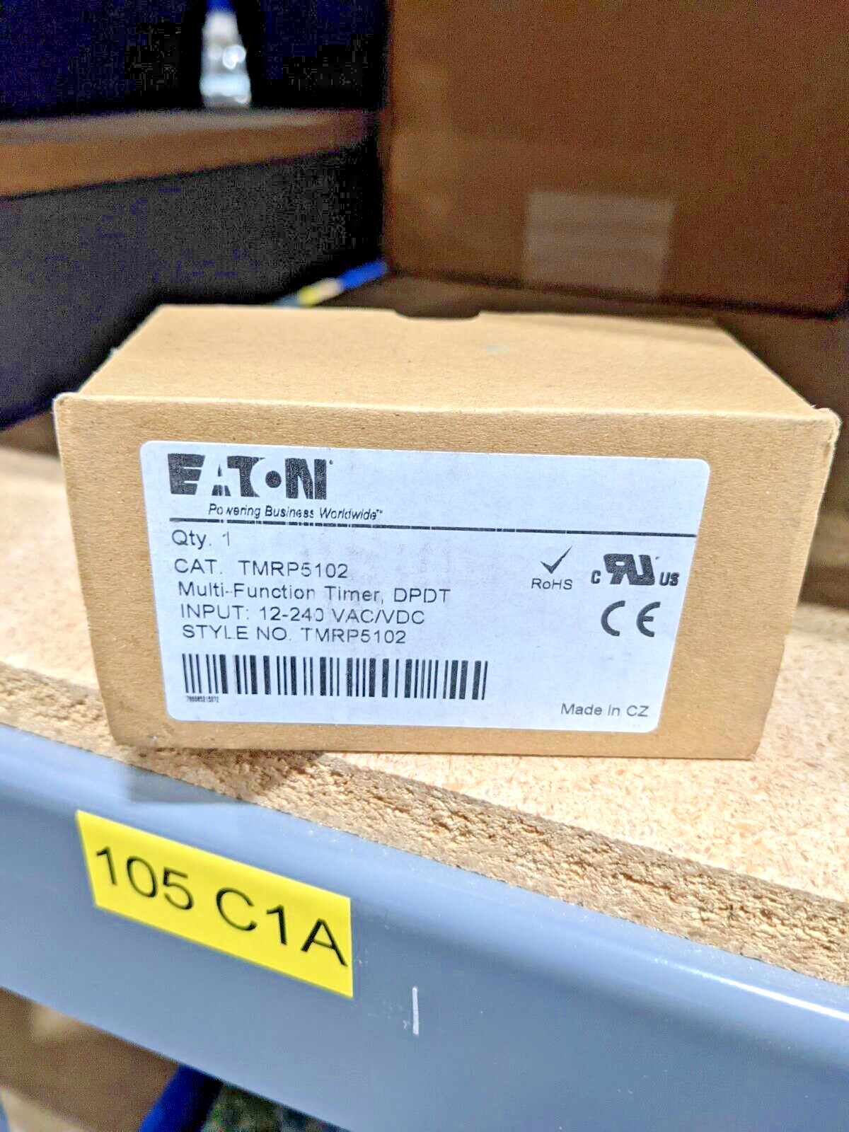 Eaton Time Delay Relay DPDT 12a 12-240V TMRP5102