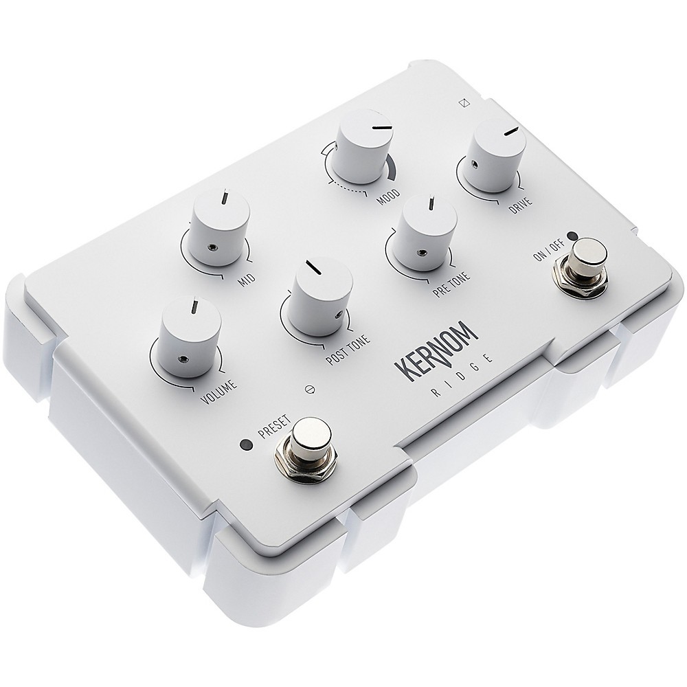 Kernom Pedals Ridge Overdrive Effects Pedal White