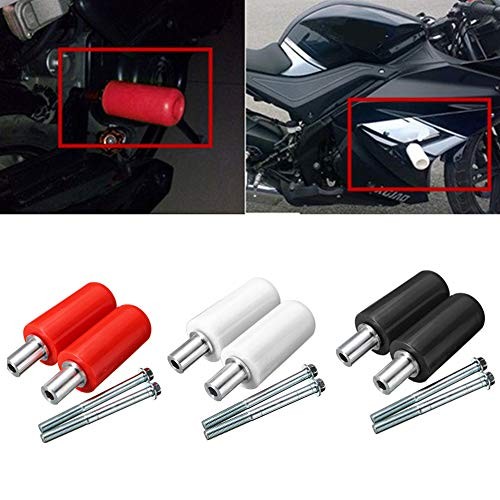 1 Pair Frame Sliders for Motorcycle Practical Anti Crash Protector Black, 5x10cm