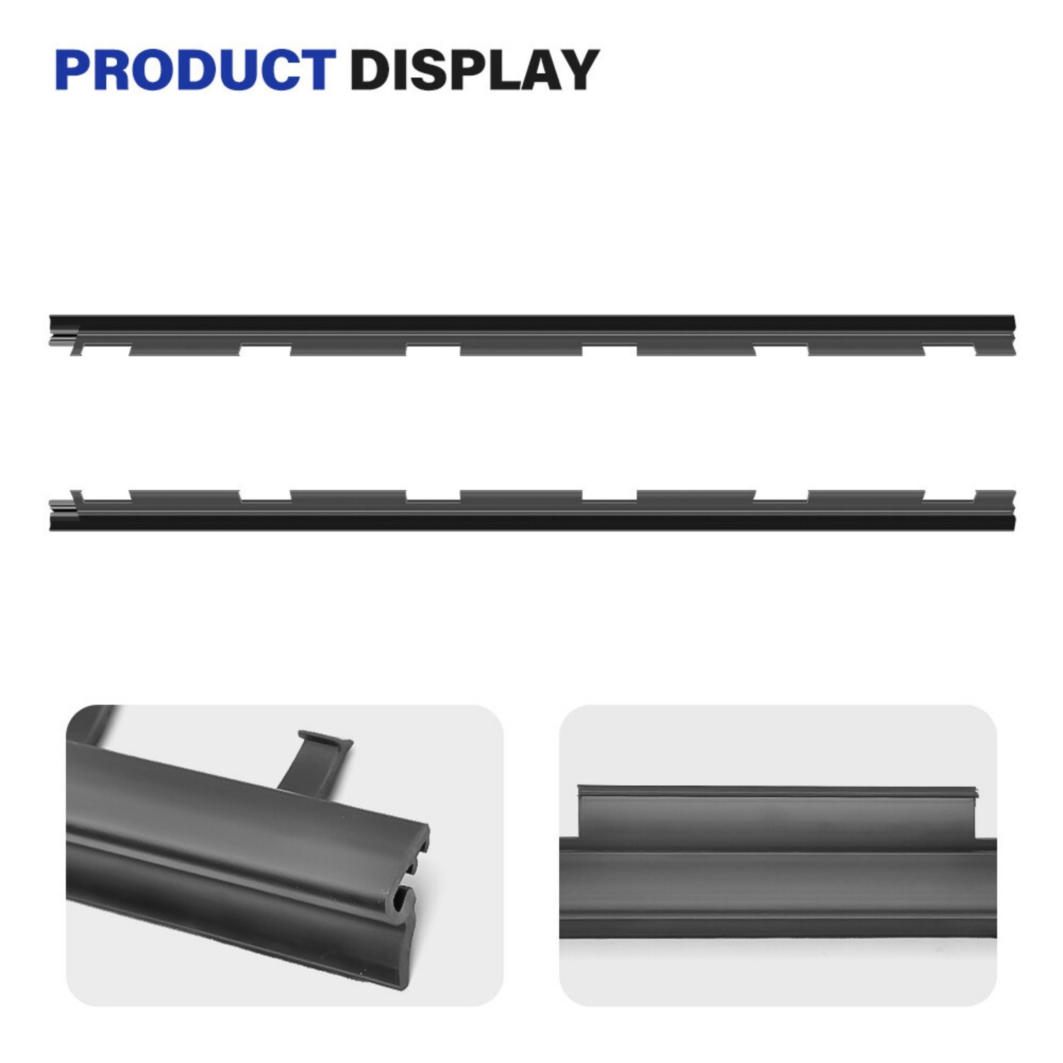 4PCS Fit Chevy Truck Inner & Outer Window Sweep Felt Trim Seal Weatherstrip