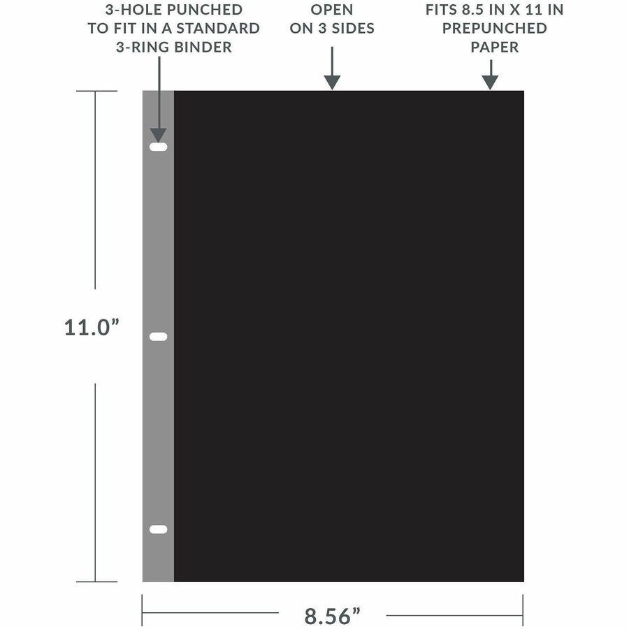 C-Line CLI03213 Polypropylene Sheet Protectors 100 Pack Clear