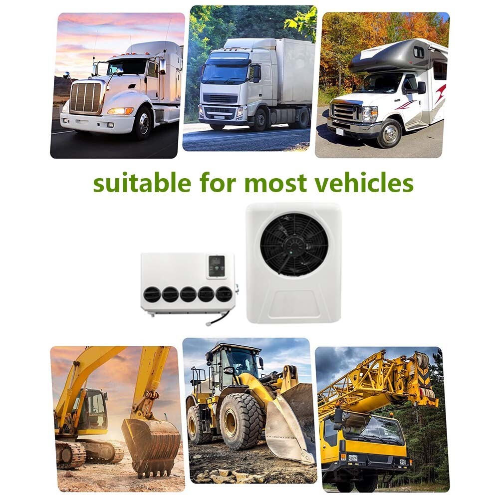 12V RV Air Conditioner 12000 BTU Split Car AC Unit Kit Fit Truck Cab Bus Caravan