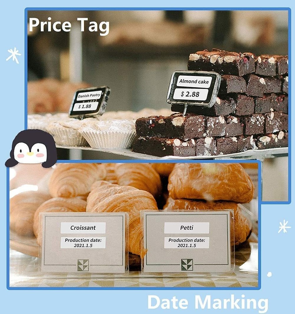 Phomemo D30 Label Maker Machine Mini Thermal Paper Sticker Printer with Tape US