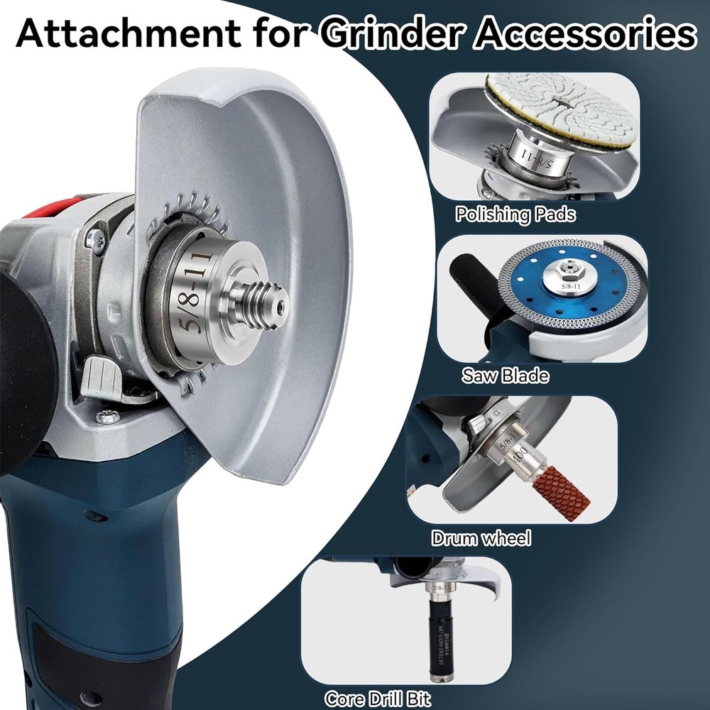 Grinder Lock to 5/8''-11 Thread, Compatible with XLOCK Angle Grinder Cutting ...