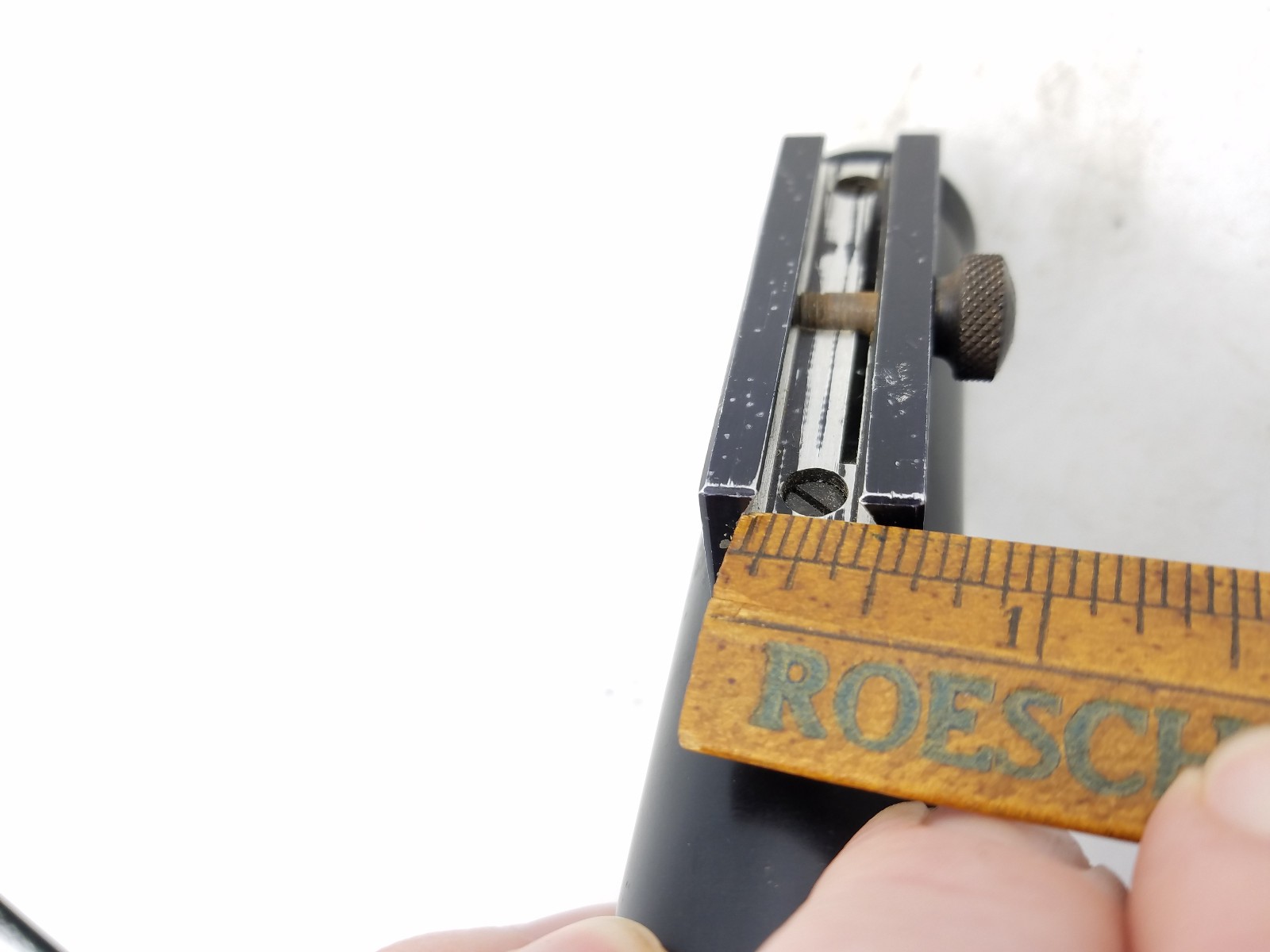 Vintage 1950's AL FREELAND Front Long 100 YD. Tube Globe Sight, F3 w/Peep Insert