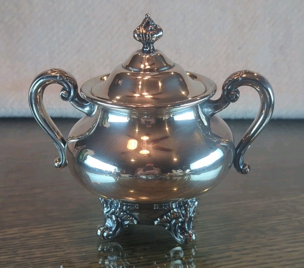 REED & BARTON REGENT 5600 Silverplate Sugar Bowl & Lid