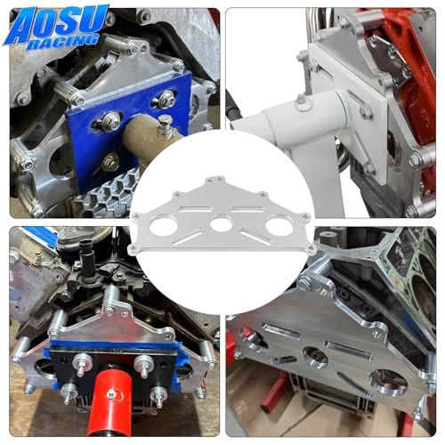 Engine Safe Stand Adapter Plate Compatible with Chevy LS LT Engines LS1