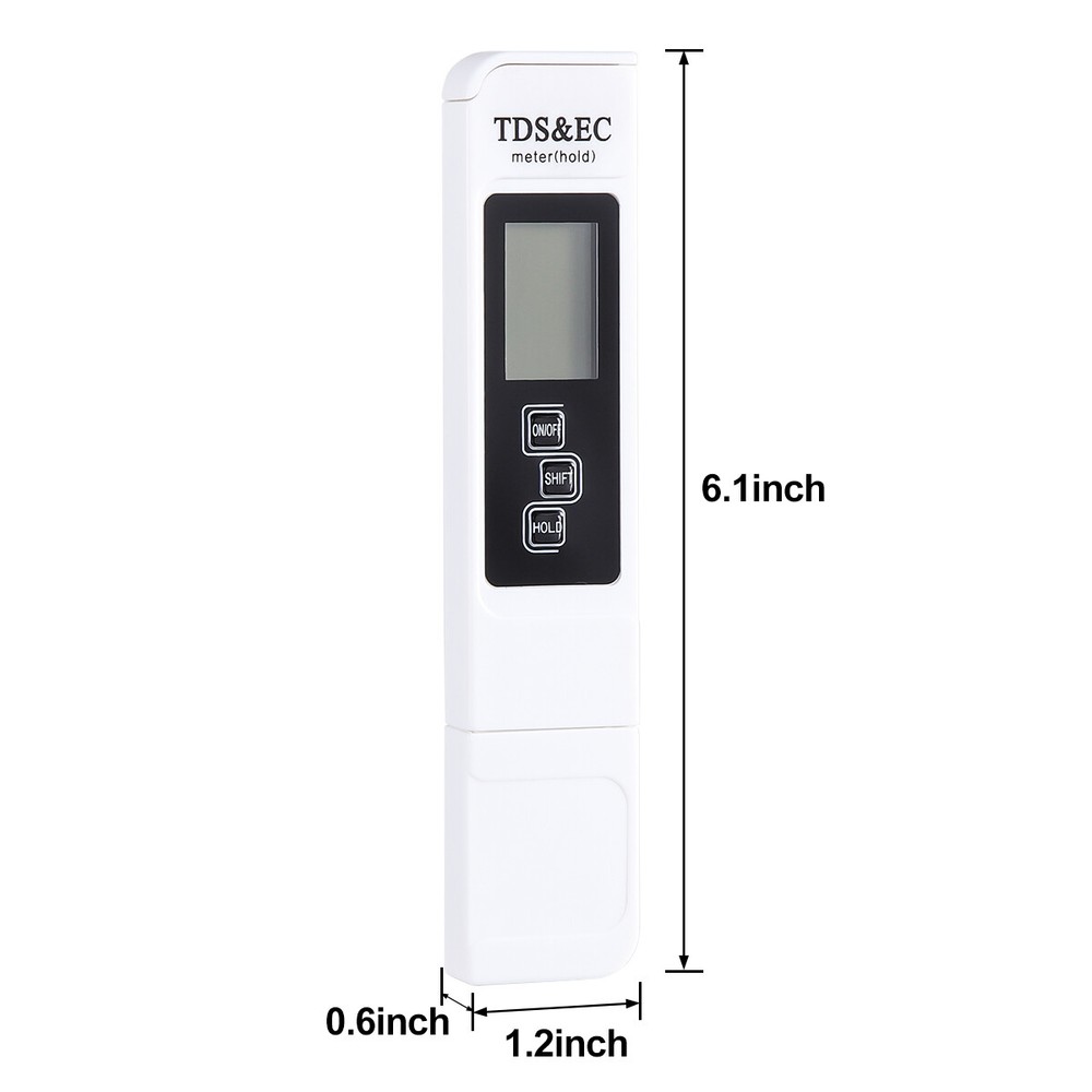 TDS Meter Digital Water Quality Tester Testing Kits for Drinking Water 0-9990ppm