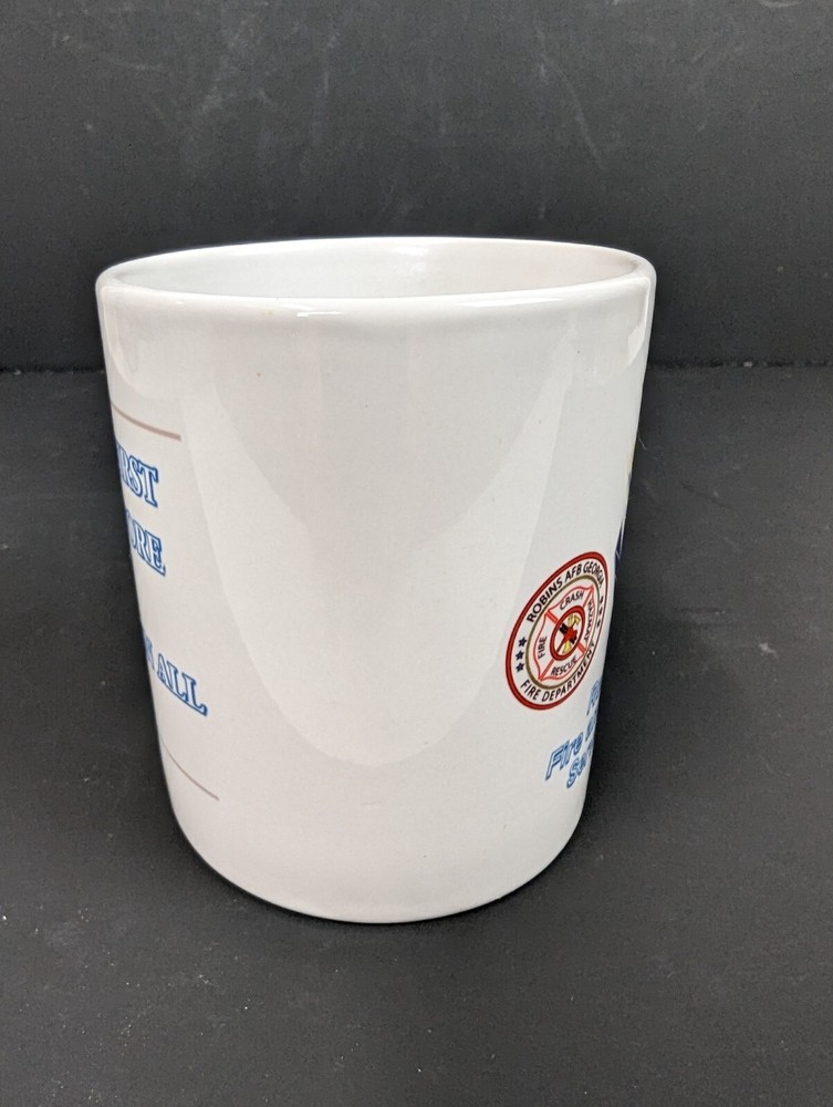 Robins AFB Fire and Emergency Services Flight Log White 10 oz Coffee Mug