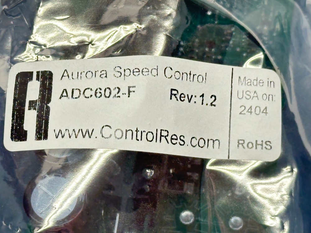 Control Resources ADC602-F Rev 1.2 Aurora Speed Controller
