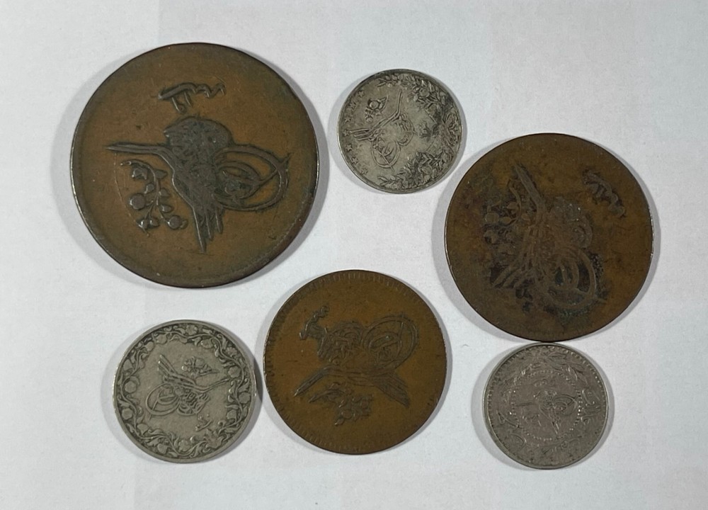 Turkey Six Mixed old coins (#2654)