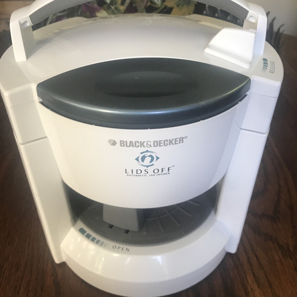 Black & Decker Automatic Jar Opener JW200 Lids Off, White