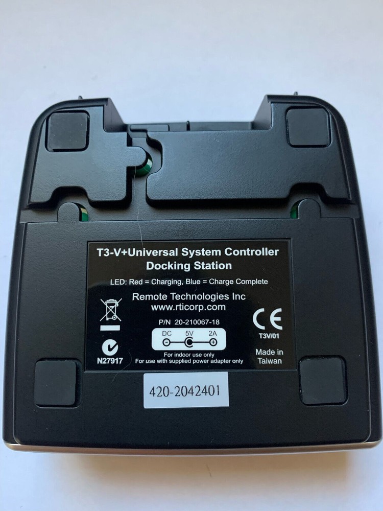 RTI T3-V+ Universal System Controller Docking Station + RTI AC Adapter