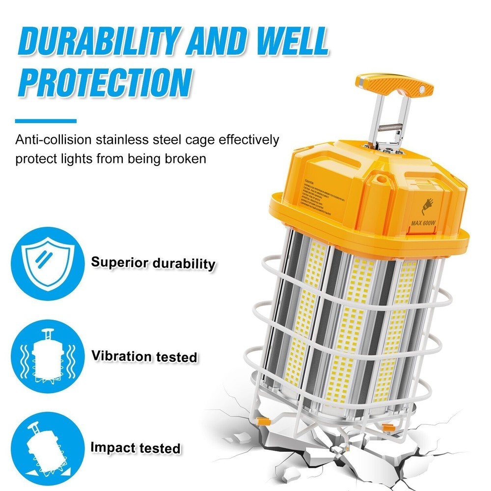 LED Temporary Work Light 150W Construction Building Work Lights with Hook ETL