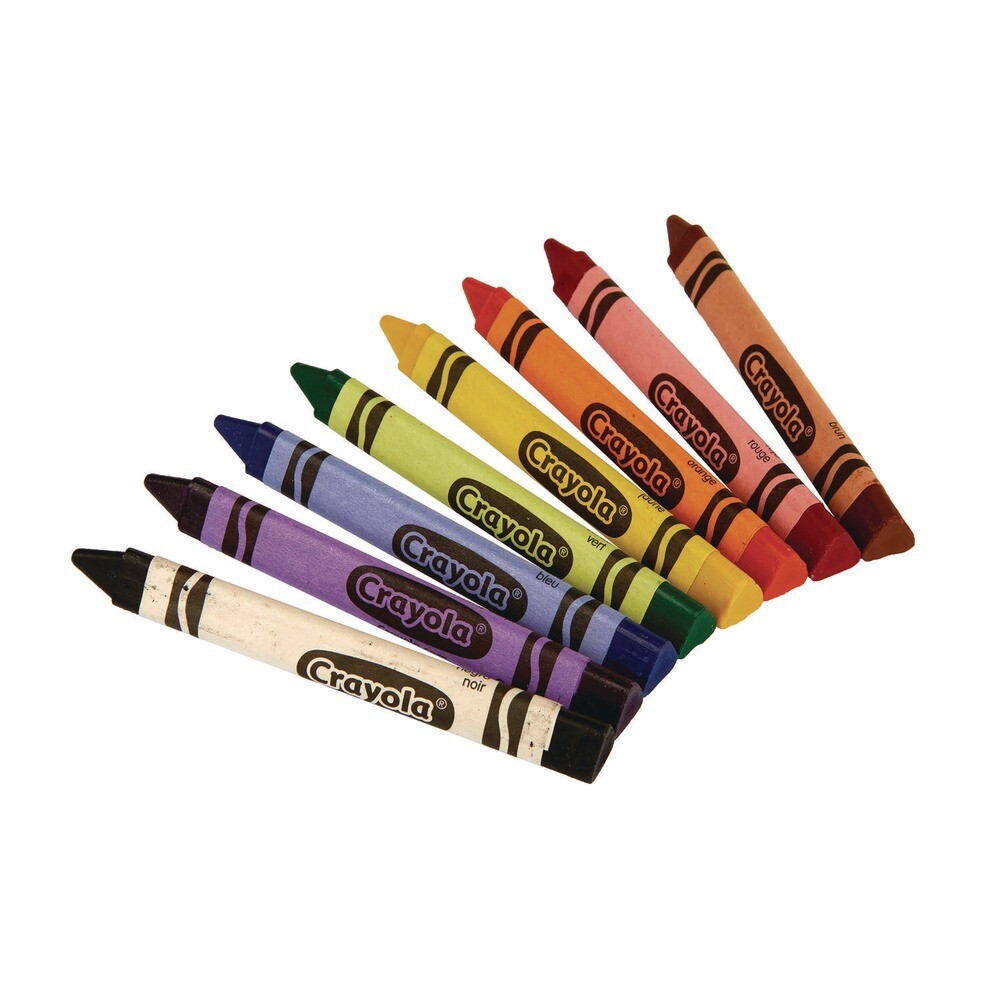 Crayola 52-4008 Triangular Crayons (8/BX) New