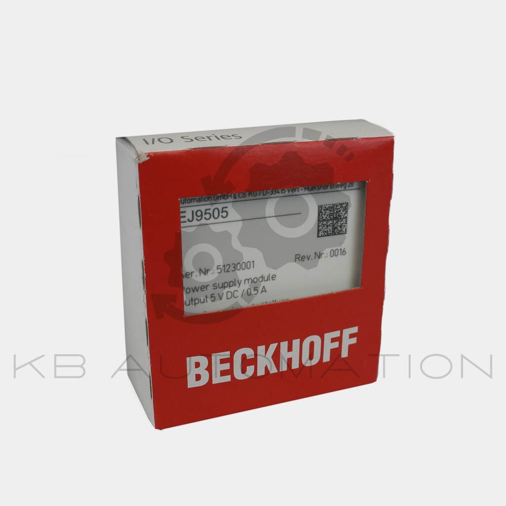 Beckhoff Automation EJ9505 EtherCAT plug-in module, power supply, 5VDC, 0.5A