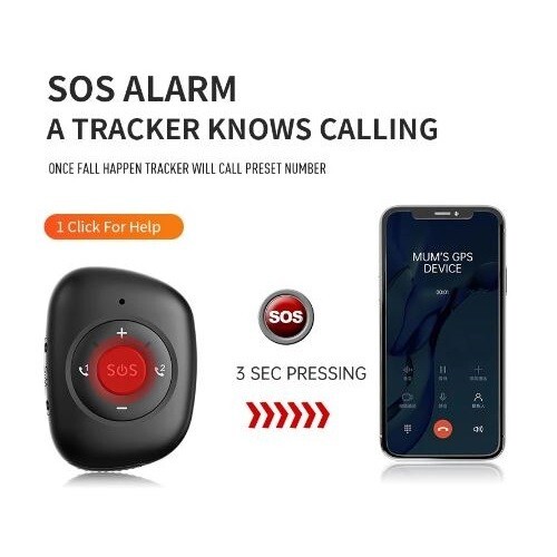 MediTrackGPS® 4G GPS Tracker Personal Elderly Child Tracking Device Pendant MT50