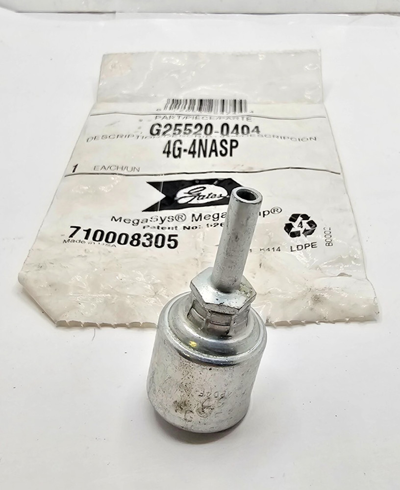 Gates 4G-4NASP G25520-0404 Hydraulic Fitting MegaCrimp® Coupling